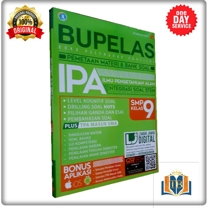 BUKU PELAJARAN SMP - BUKU SOAL SMP - BUKU SOAL IPA SMP - BUKU IPA SMP : BUPELAS PEMETAAN MATERI BANK
