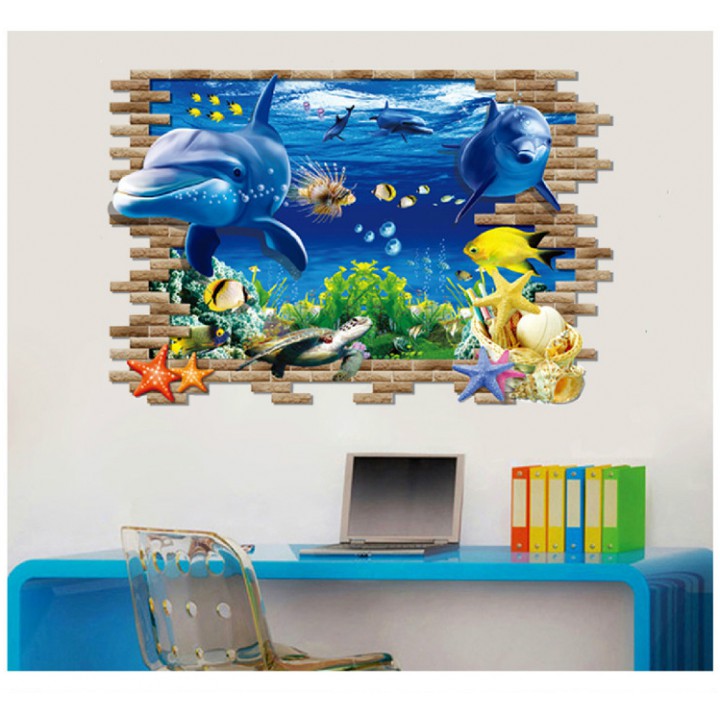 3D Wallpaper Sticker Dinding 90 x 60cm - WPP002 - Lumba Lumba