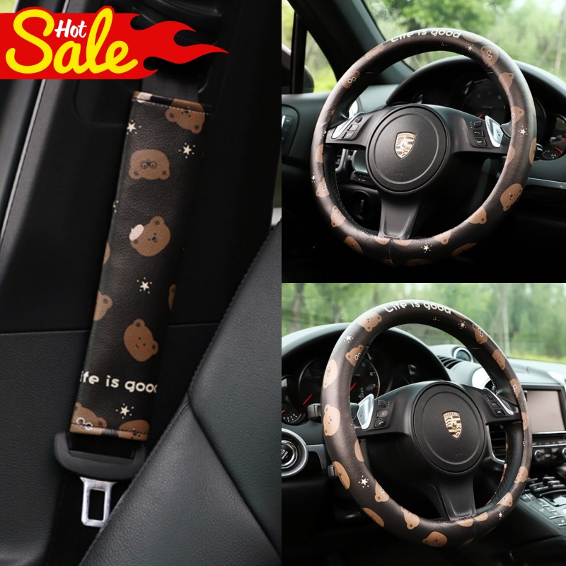 BEAR in Black Series Sarung Stir Safetybelt Seatbelt Mobil