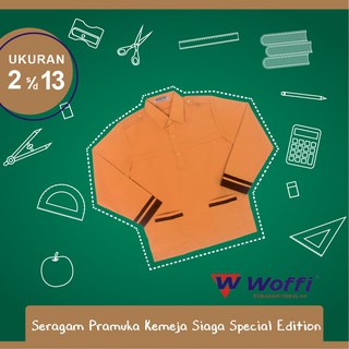  Seragam  Pramuka  Siaga  Woffi Kemeja Panjang Laki laki 