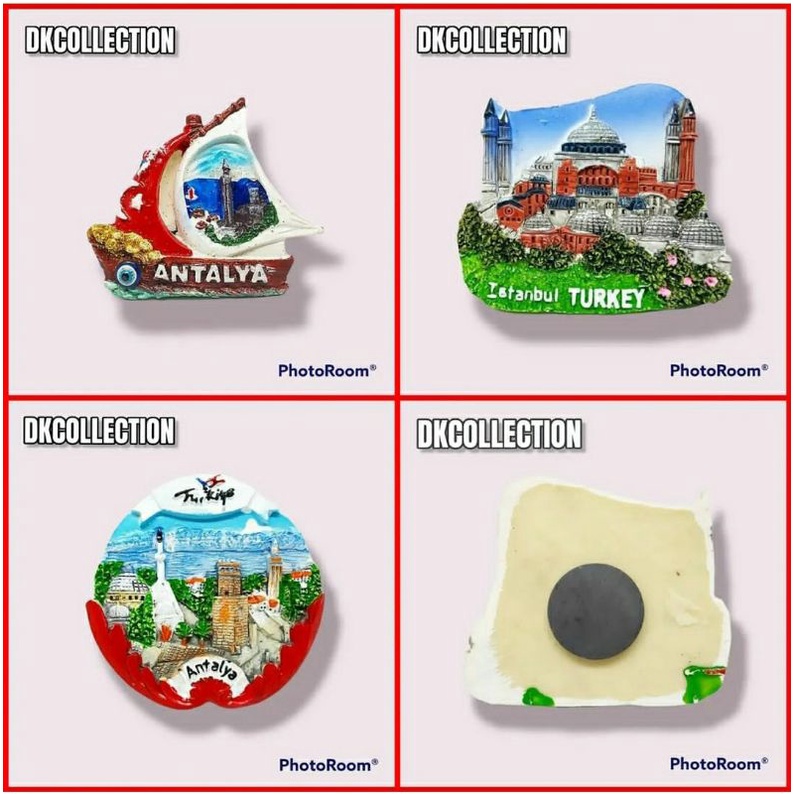 Magnet kulkas turkey magnet kulkas Turki magnet Antalya tempelan kulkas turkey antalya souvenir