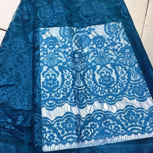 BAKAL KEBAYA FATMAWATI SEMI PRANCIS METALIC BECCA