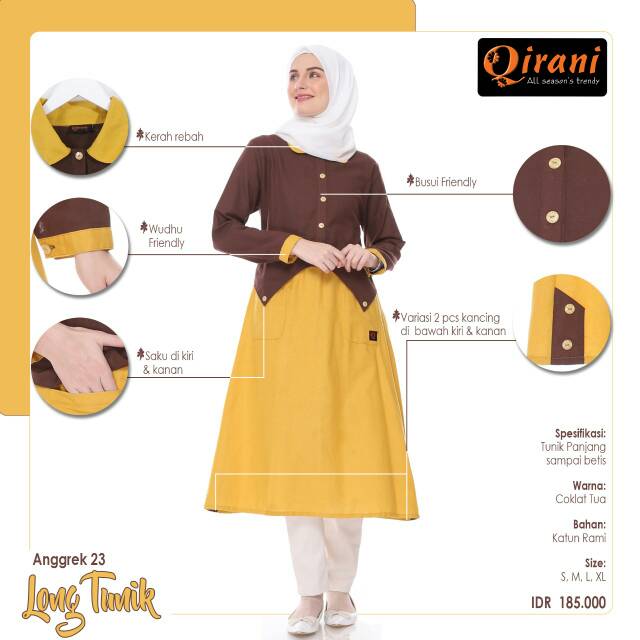 New long tunik qirani