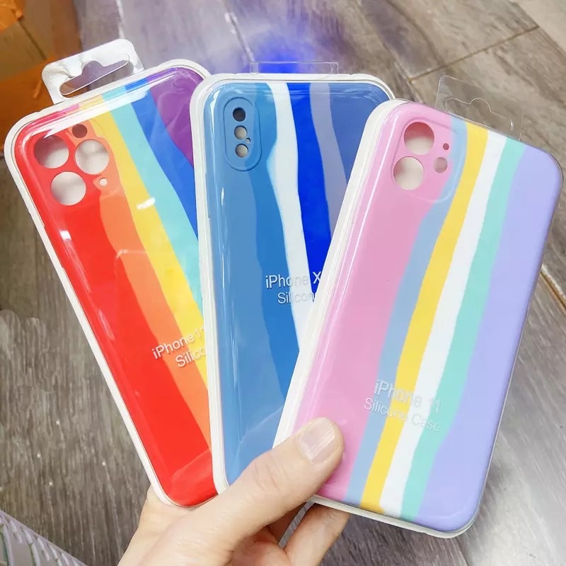 HardCase Rainbow ANTINODA 100% Tipe iPhone + Pelindung Kamera Iphone 6 7 8 6s 6g 6 plus 7 8 plus X Xs Max XR 11 11 Pro Max 12 12 Pro Max 13 13Pro 13 Pro Max