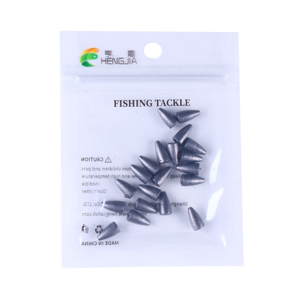 Hengjia Memimpin Memancing Pemberat Pemberat Memancing Peluru Berbentuk Casting Sinker Berat 1.75G 3.5G 5G 7G 10G 14G 21G