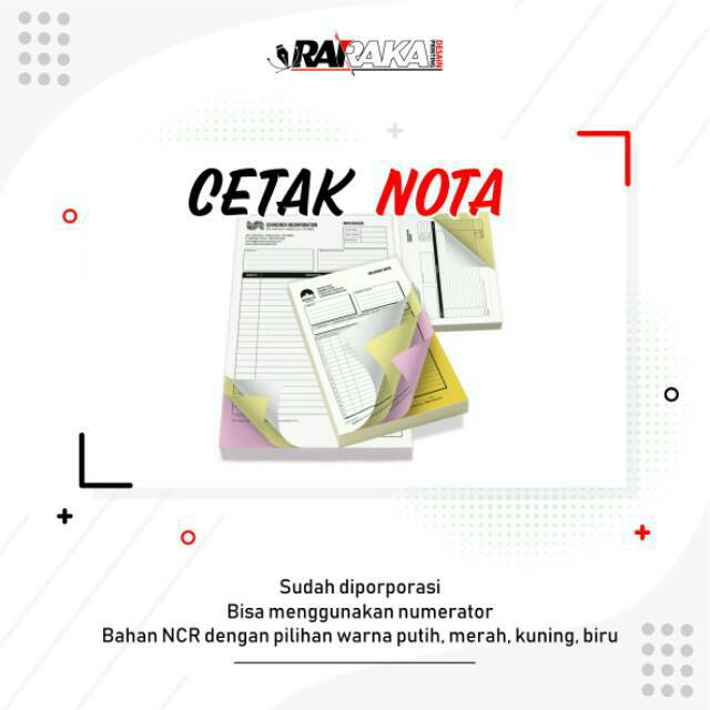 

Cetak Nota / Invoice / Kuitansi 2000 Lembar NCR