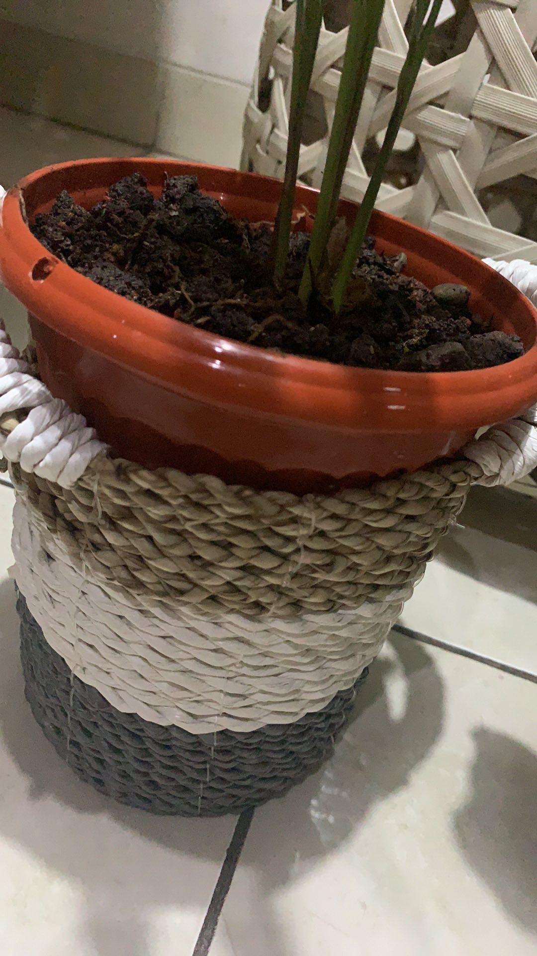 Set Isi 3 Keranjang Meja Anyaman Seagarass Grey