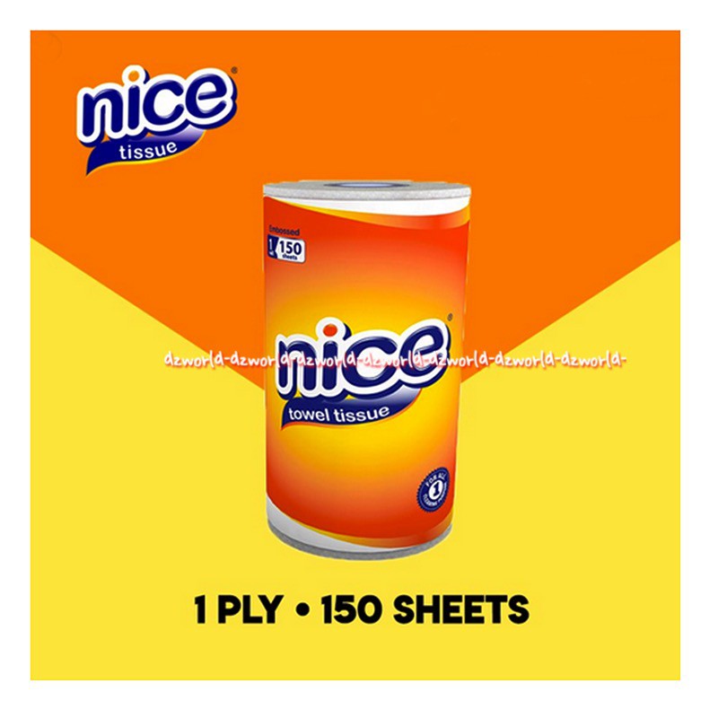 Nice Towel Tissue 150sheets For All One Cleaning Purpose Tisue Membersihkan Dapur Lap Tangan Nais