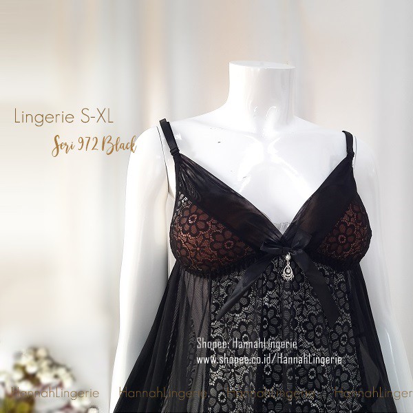 S-XL Lingerie Premium Isi Seserahan by Hannah Lingerie Seksi S M L XL Baju Tidur Transparan 972