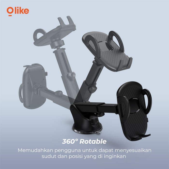 Olike Universal Car Phone Holder Dashboard Automatic Lock HC1