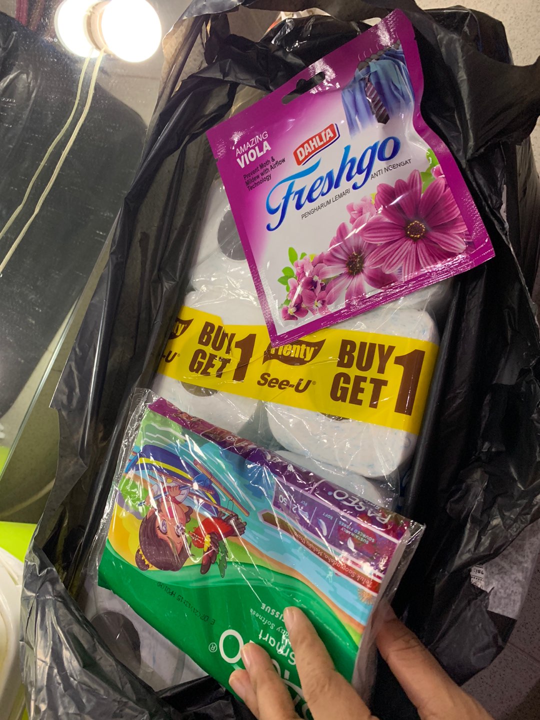 Plenty Bathroom Rolls Tissue Makro Mikro Flower [10 Roll/2 Ply] - Buy 1 Get 1