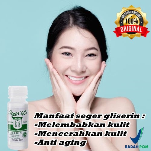 gliserin untuk melembabkan yang kering Wajah,  bibir,  kulit,  atau pun kaki yang pecah pecah