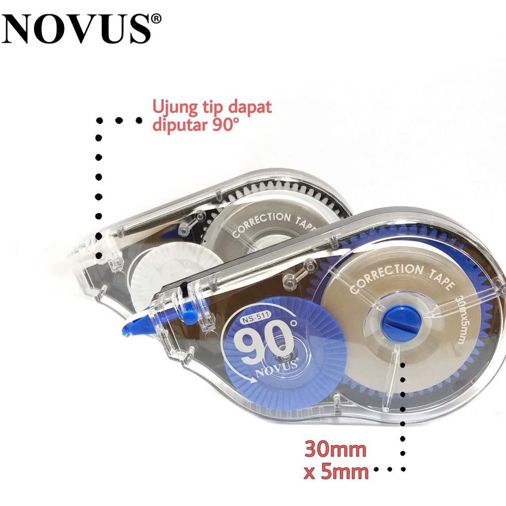 

Novus Correction Tape / Tip ex kertas NS-511 30 meter