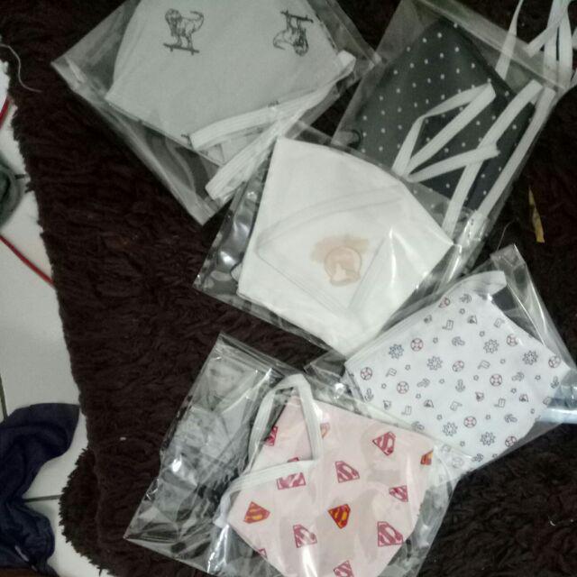 Sale! Masker Anak 2 Ply Bisa Direfil Tisu Bahan Katun / Termurah