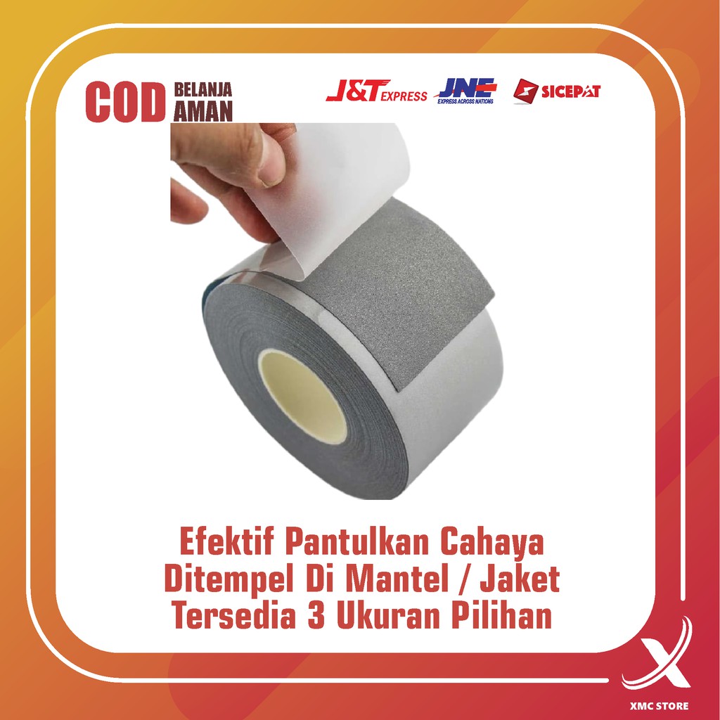 Sticker Reflektor Pemantul Cahaya Untuk Jaket Dan Jas Hujan Efektif Memantulkan Sinar Saat Malam Shopee Indonesia