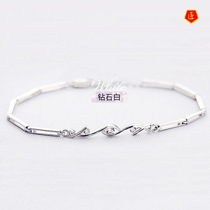 [Ready Stock]Silver Bracelet Stylish and Simple