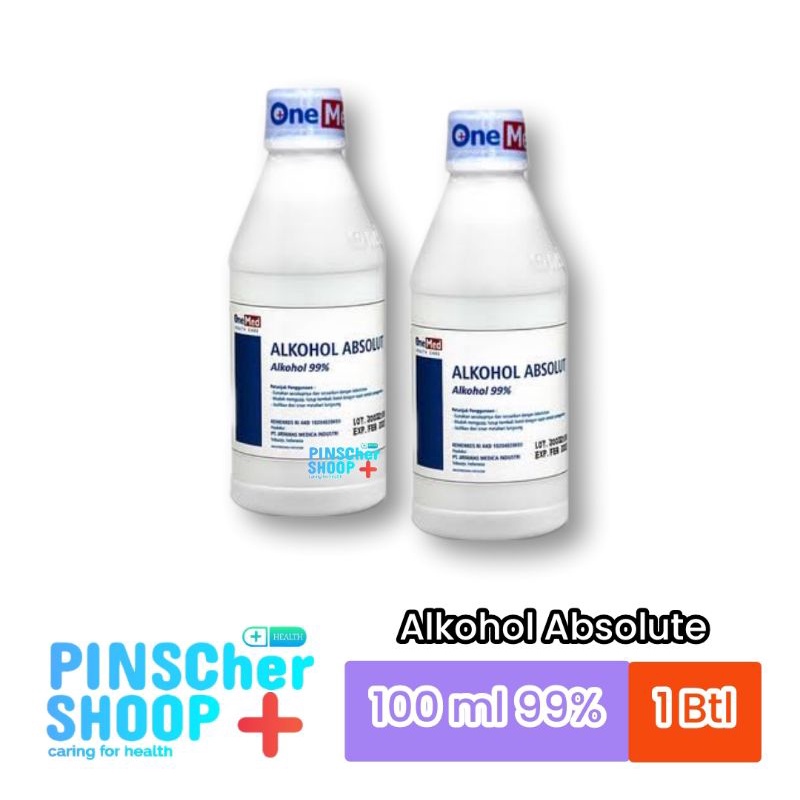 Alkohol 99% Absolute 100 Ml Antiseptik Onemed