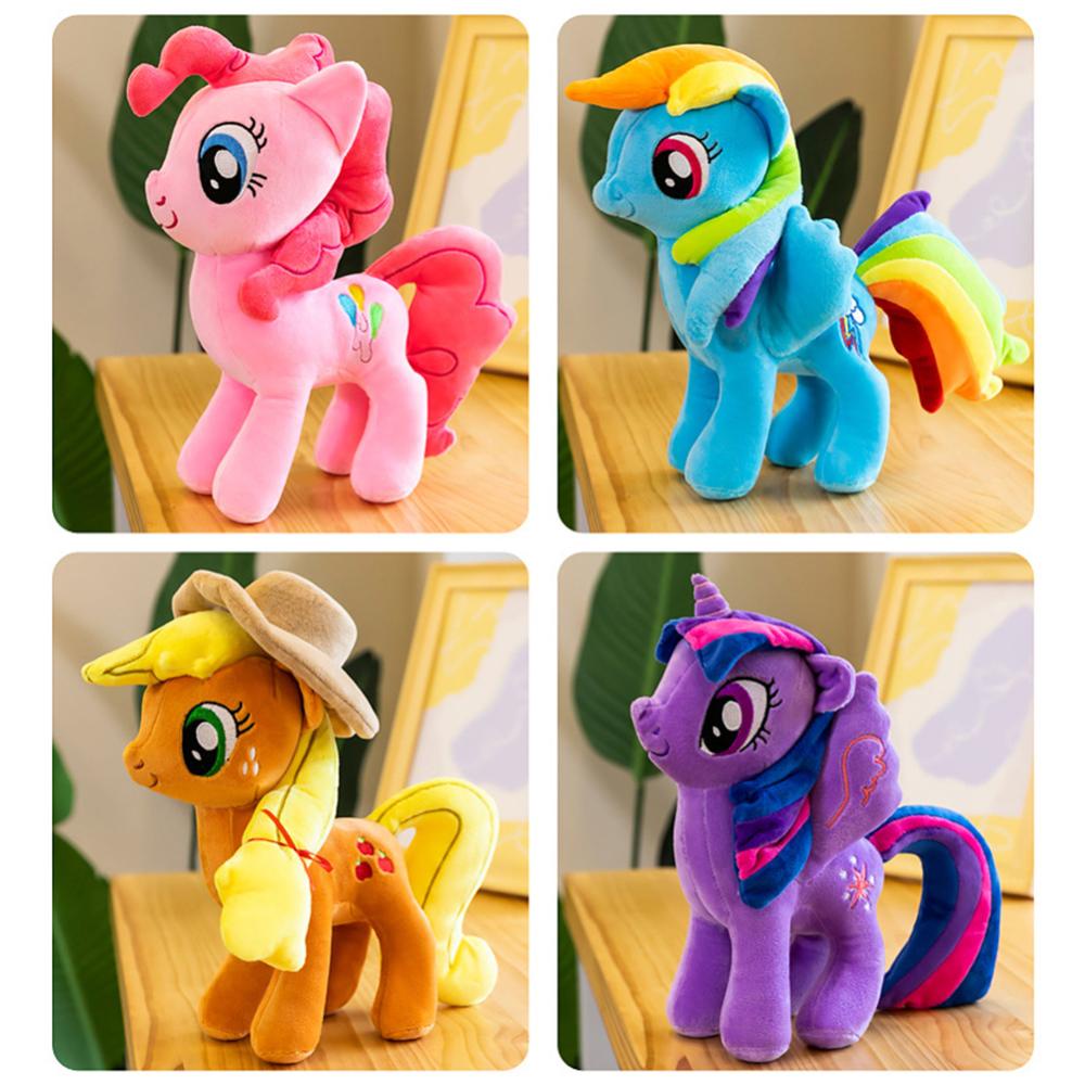 Timekey Mainan Boneka Stuffed Plush Kuda Pony Untuk Hadiah Ulang Tahun Anak Perempuan I9Y2