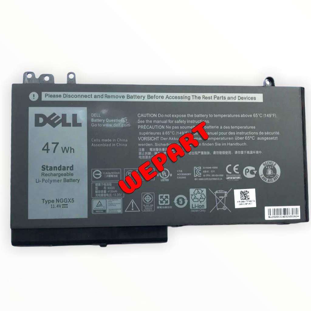 Baterai Original Laptop Dell Latitude E5270 E5470 E5570 NGGX5