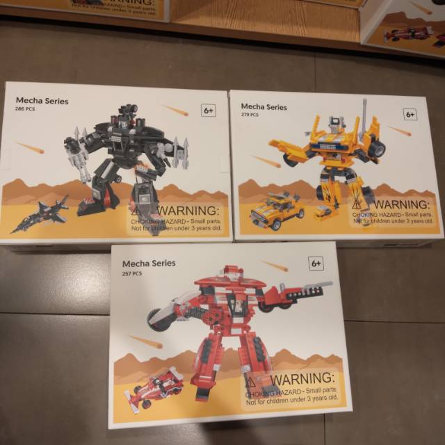 Mainan robot miniso / 2 in 1 mecha series 257pcs
