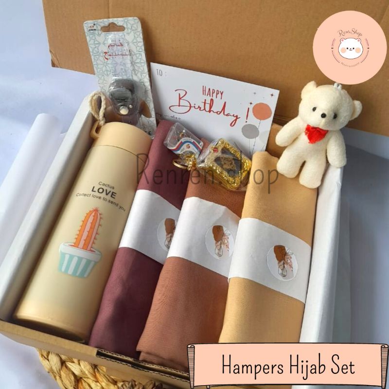 KADO HAMPERS GIFTBOX HIJAB BELLA SQUARE MURAH KADO WISUDA HADIAH