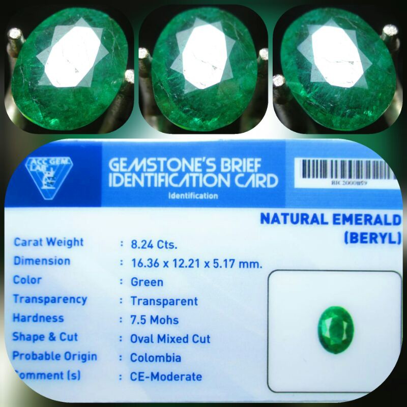 natural emerald beryl zamrud colombia big size