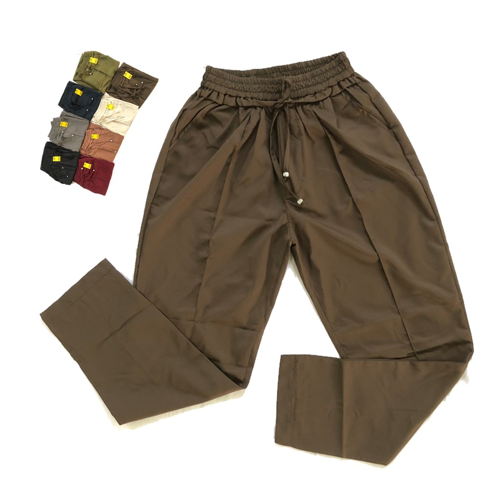CELANA JOGGER WANITA BAGGY PANTS CEWEK PREMIUM POLOS KARET PINGGANG MURAH JOGER BAGY BEGI