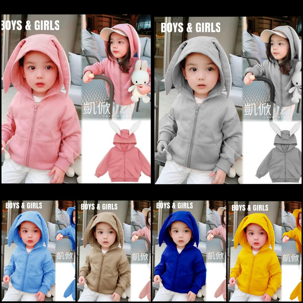 orenz.shop COD jaket hoddie anak unisex rabbit