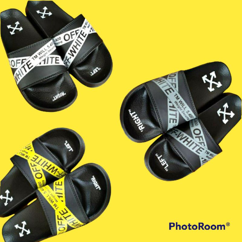 SANDAL SLOP OFF WHITE silang x pria/wanita