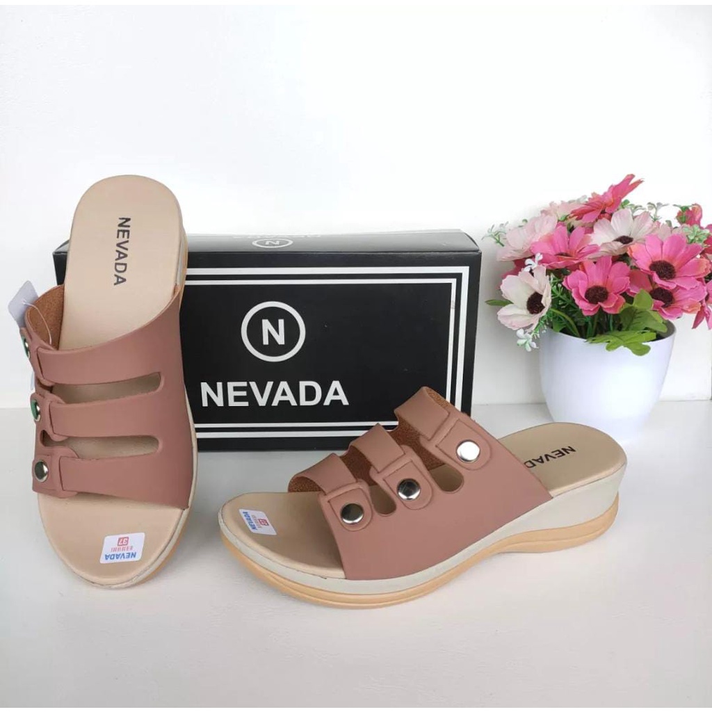 Wedges Wanita Casual Selop / Slop Murah ZN04