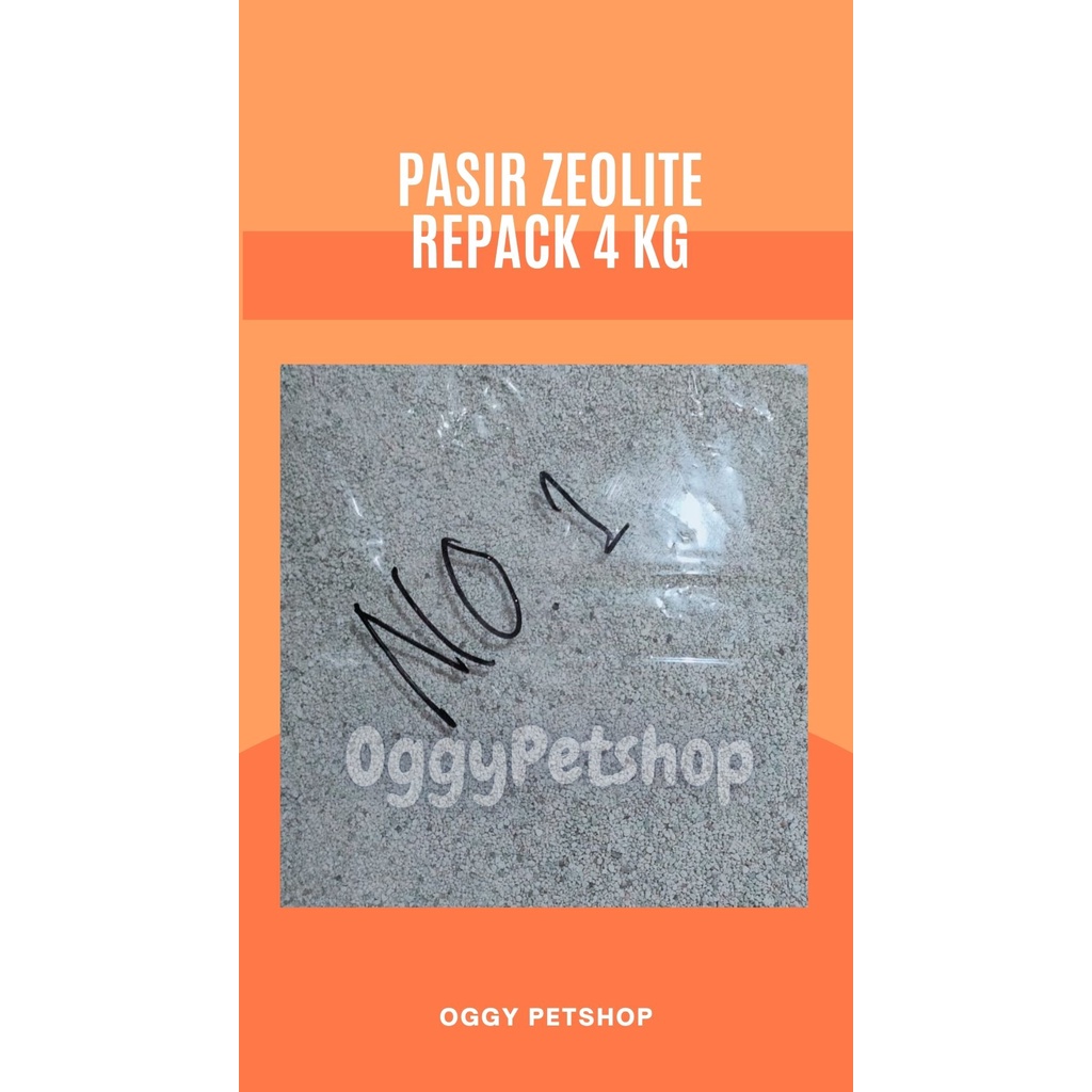 SUPER ZEOLITE Pasir untuk Kucing Kemasan repack 4 kg