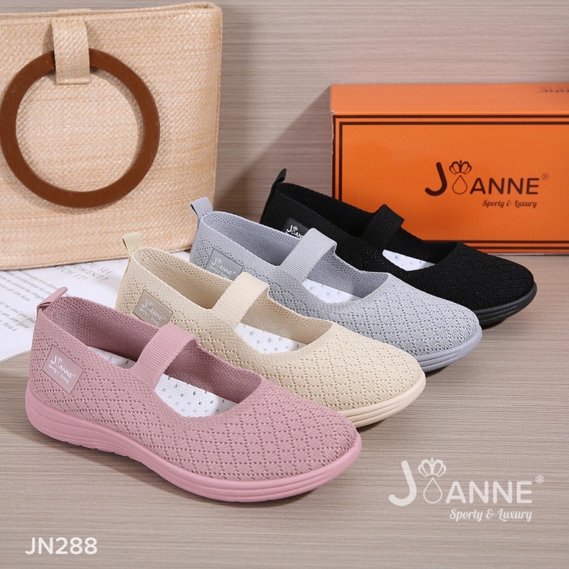 RESTOCK!! [ORIGINAL] JOANNE FlyKnit Flat Shoes Sepatu Wanita #JN288