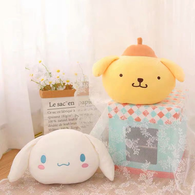 BONEKA CINNAMOROLL Boneka POMPOMPURIN BANTAL Hand Warmer Cinnamoroll BANTAL Hand Warmer Pompompurin 