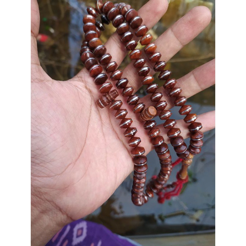 tasbih kokka kaukah model marjan peluru size 7×10mm bandul tijani