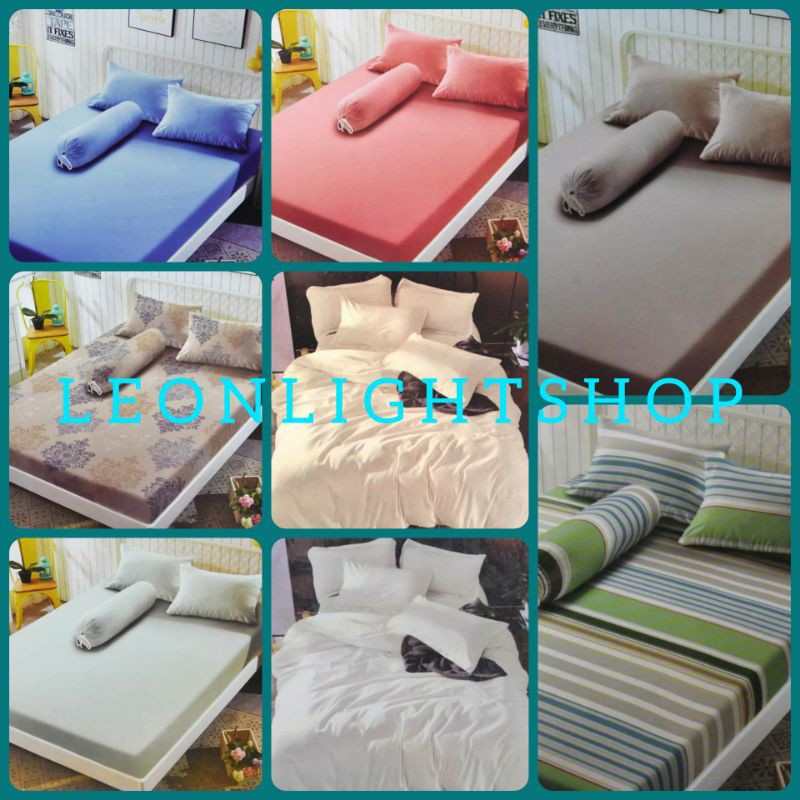 KRISHOME 180x200x30CM SEPRAI 100% POLYESTER/ACE BEDSHEET POLYESTER/SLEEPLITE SEPRAI/SPREI ACE MURAH