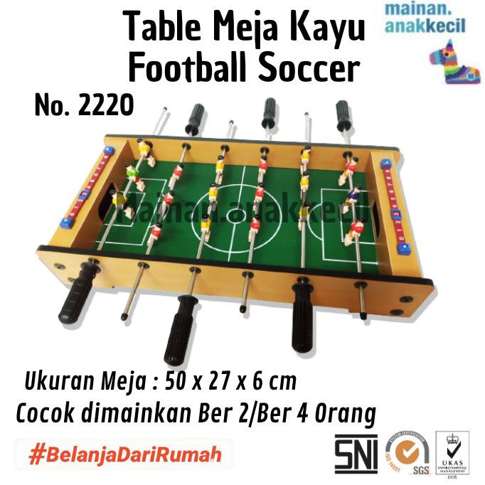 Jual Mainan Anak Cowok Laki Meja Sepakbola Football Soccer Table Kayu