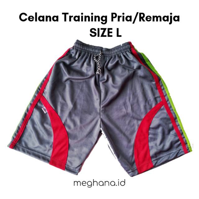 Celana Pendek Kolor / Celana Training Pendek Pria Olahraga / Celana Futsal / Training Size L