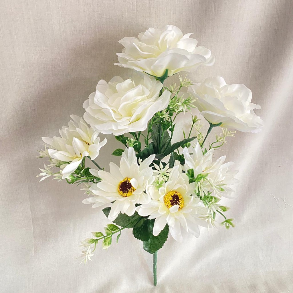 Bunga Artificial Gardenia mix Aster Gerbera X7 (satuan) Bunga Artificial/Bunga Plastik-1