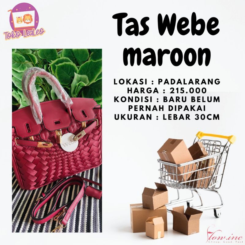 tas webe warna hitam batam murah