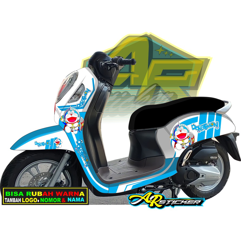 Decal scoopy 2021 / STIKER SCOOPY 2021 /  Decal Scoopy full body Full Blok Decal Scopy Dekal New Fi 