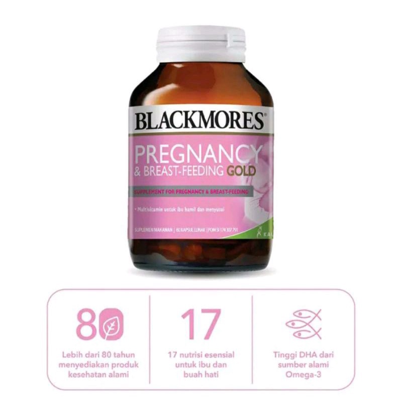 Blackmores Pregnancy & Breastfeeding Gold (Suplemen Ibu Hamil & Menyusui / Program Kehamilan)-3