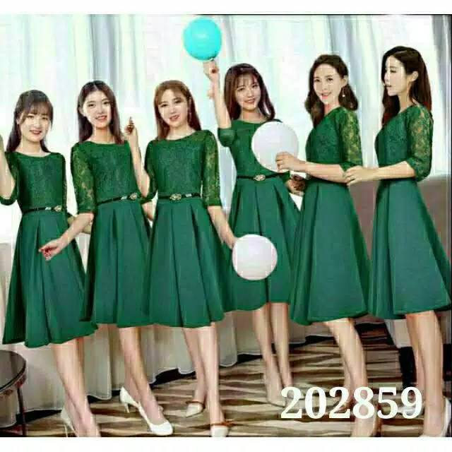 DRESS SCUBA BRUKAT BROKAT IMPORT 202859