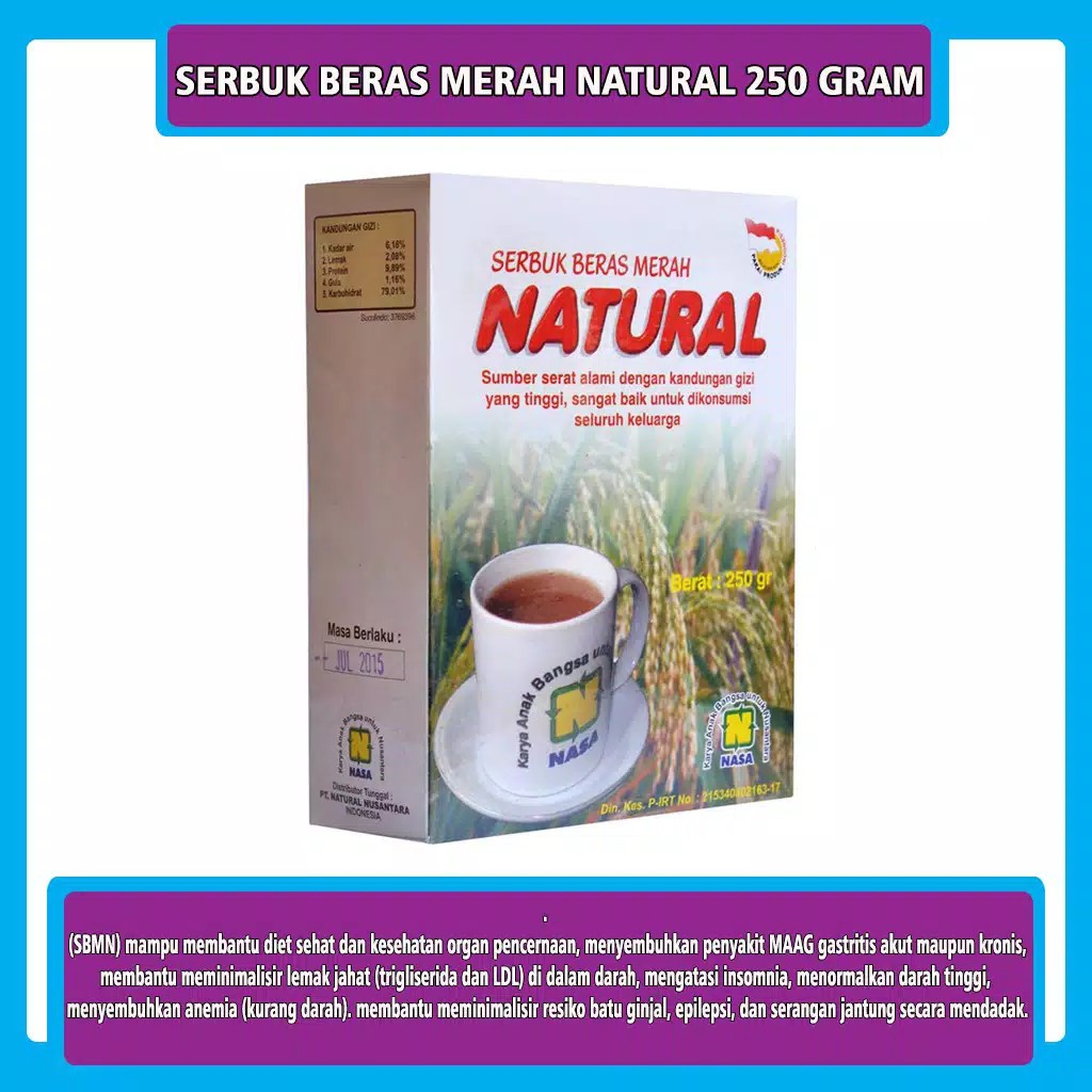 

Serbuk Beras Merah Natural 250 Gram Untuk Diet Sehat