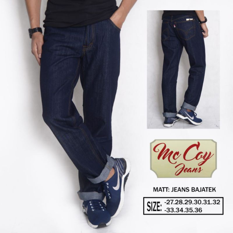 CELANA JEANS SLIMFIT SKINNY & REGULAR UNISEX SIZE 27-35 LONG PANTS SOFT JEANS PRIA HM MCCOY ORIGINAL