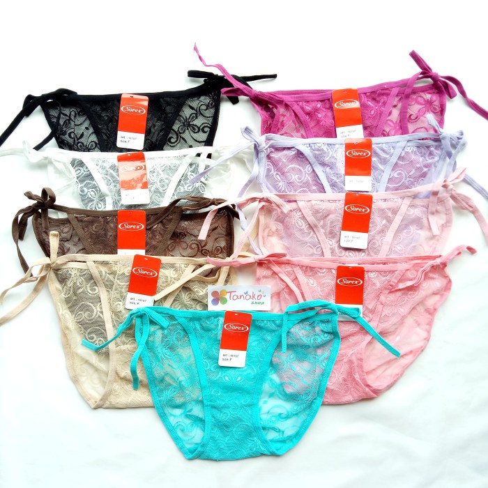IMPORT CD SOREX 16197 / CELANA DALAM BRUKAT IKAT TALI SAMPING / SEXY LINGERIE BAHAN BERKUALITAS