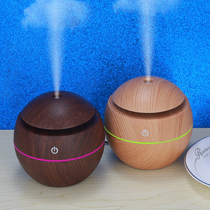 Ultrasonic Aroma Aromatherapy Air Diffuser Pengharum Udara Desain Kayu - Cod [ Free Ongkir ]