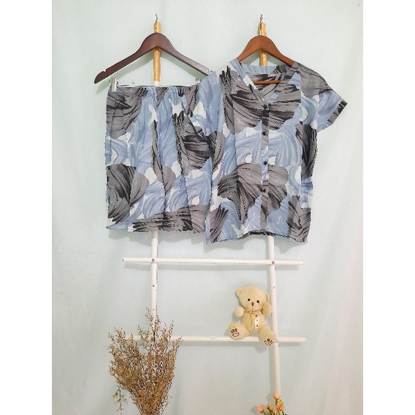 ONE SET PIYAMA PENDEK WANITA PREMIUM HITS KEKINIAN | PIYAMA CELANA PENDEK | ONESET PREMIUM | PIYAMA TERLARIS-PYD4