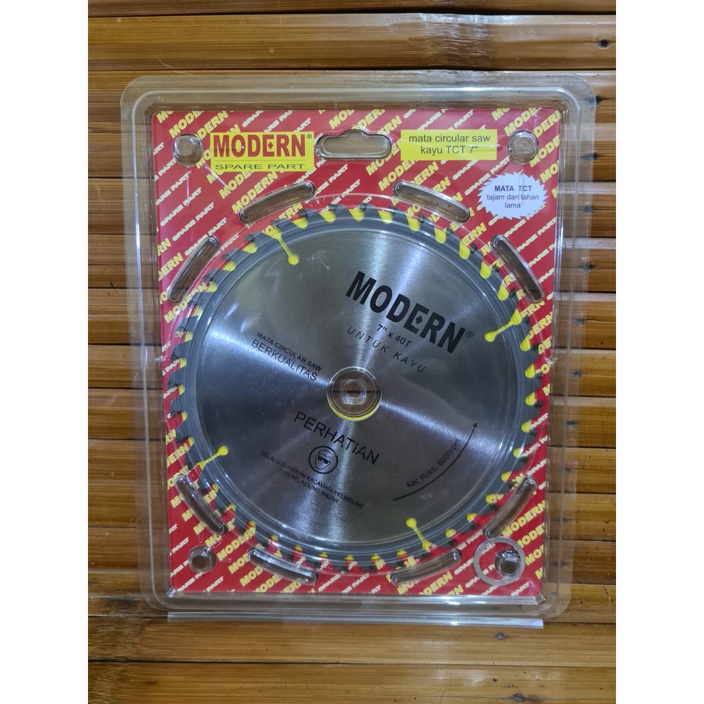 Mata Circular Saw Potong Kayu TCT 7 inch 40T Modern