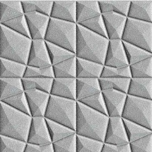 WALLPAPER FOAM 3D STICKER DIAMOND 70CMX70CM WALLPAPER DINDING-SILVER 6MM