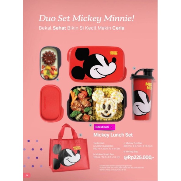 Mickey Lunch Set Tupperware